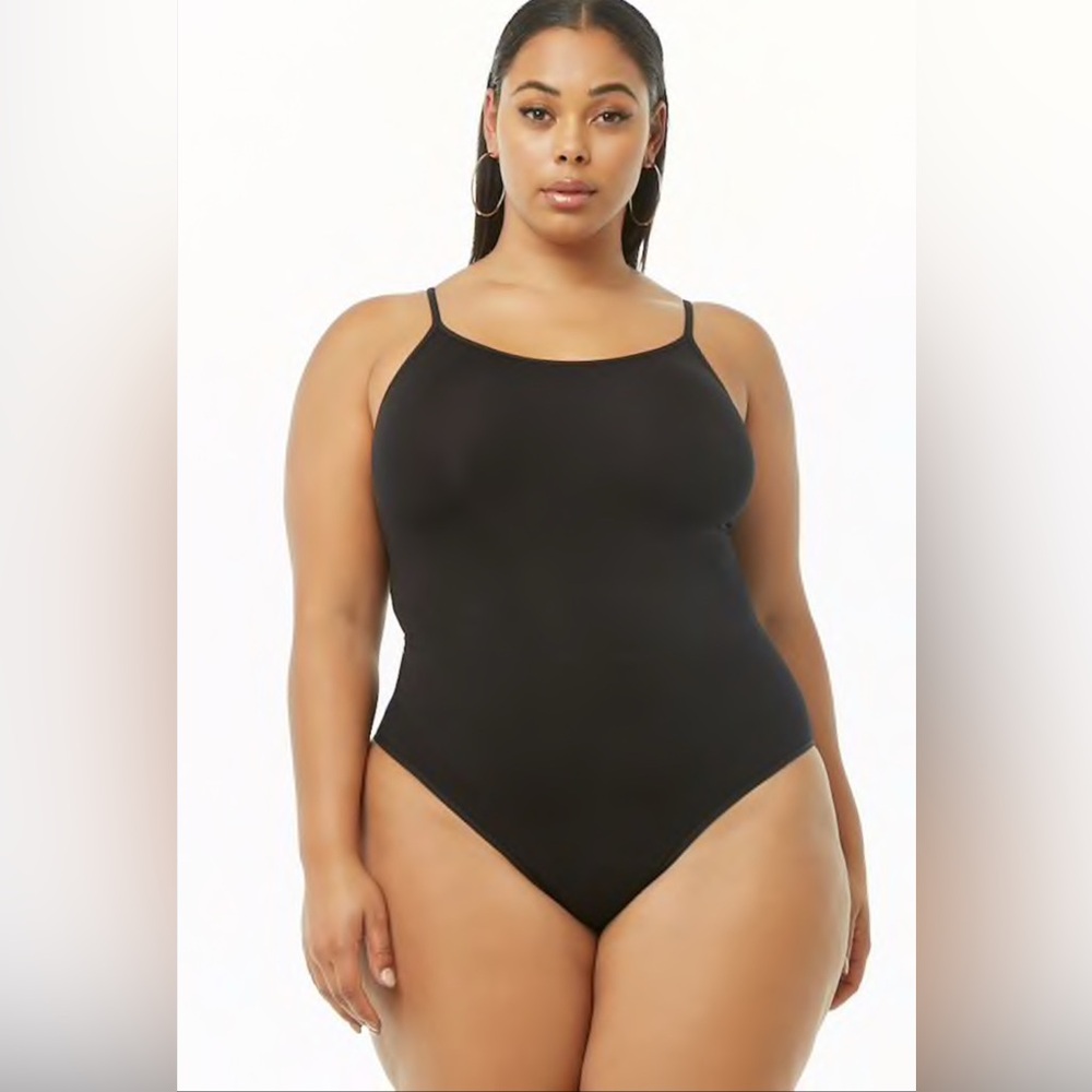 Plus size caged bodysuit